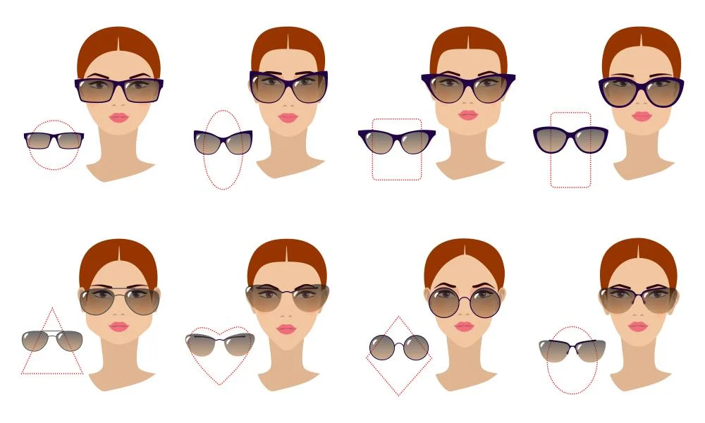 كيفية اختيار وتنسيق النظارة الشمسية بحسب شكل الوجه