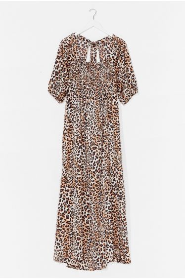 فستان ليوبارد بنقشة جلد النمر من Nasty Gal