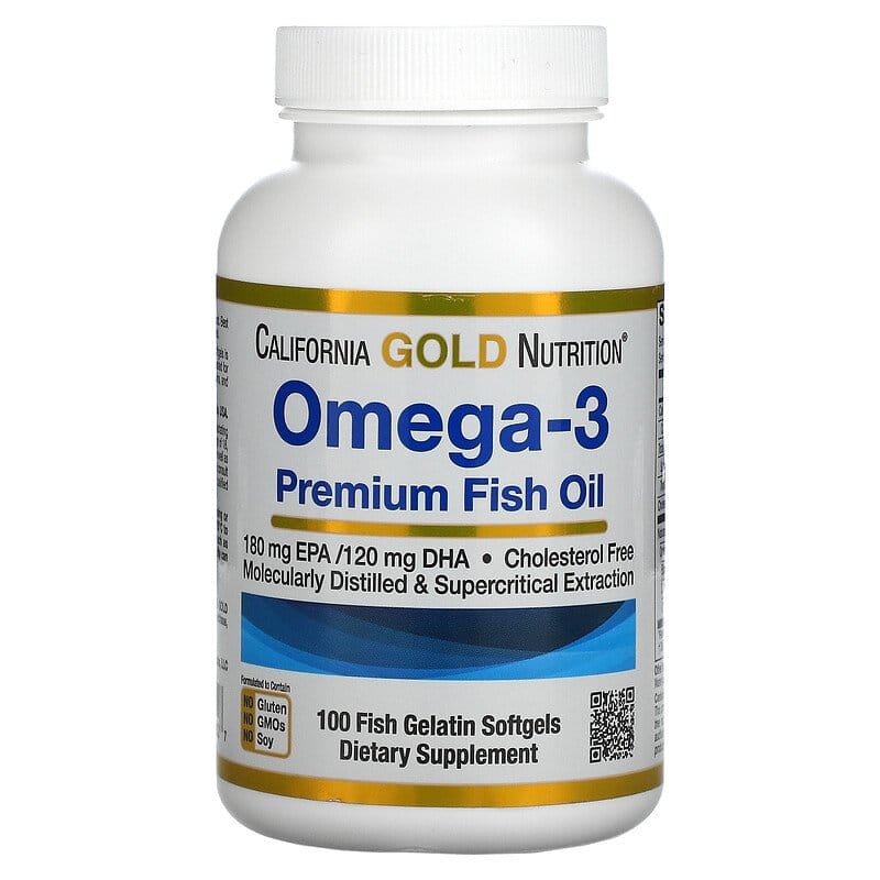 California Gold Nutrition, أوميجا 3، وزيت السمك الممتاز